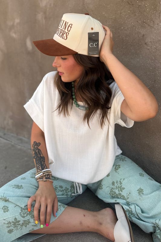 Raising Believers Suede Trucker Hat - Cinnamon