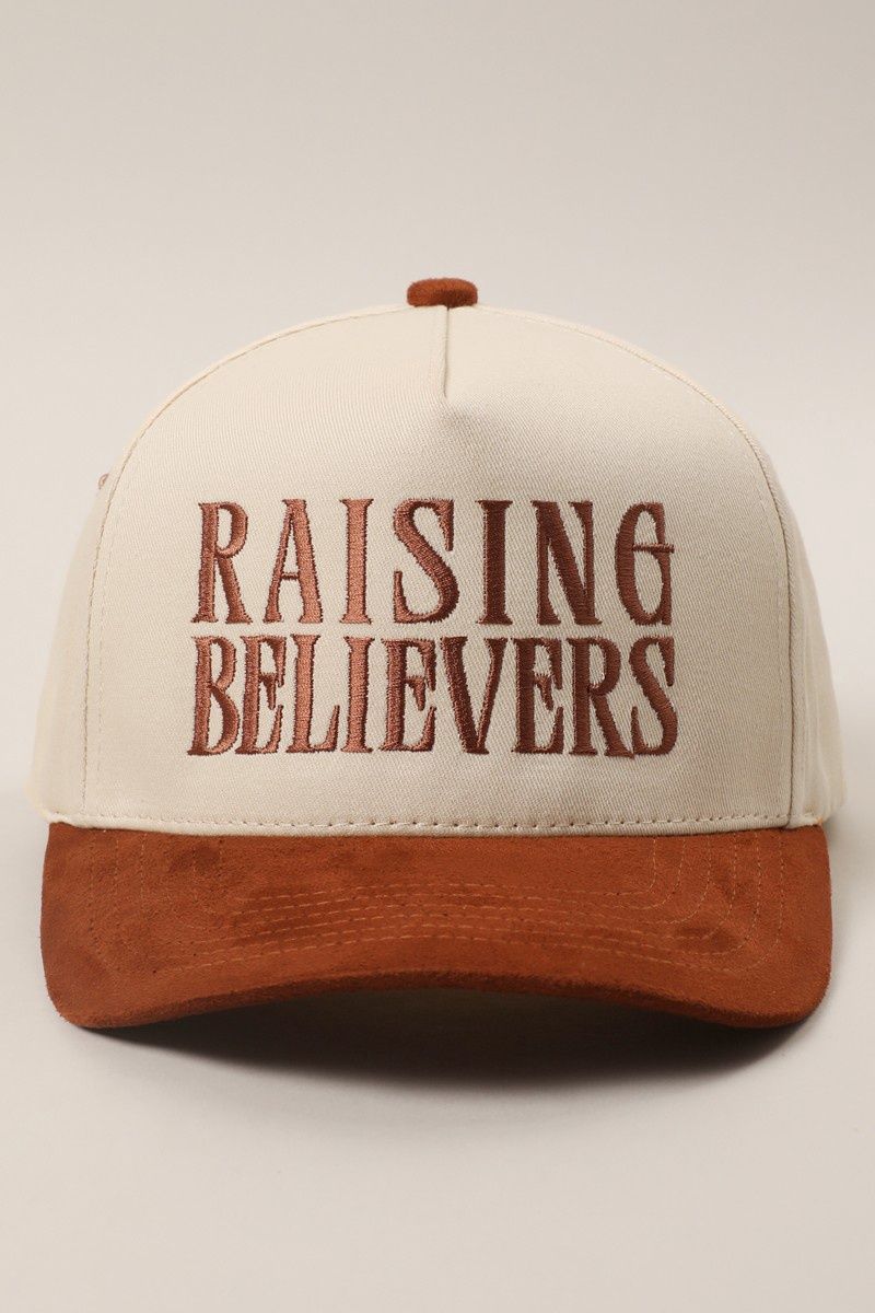 Raising Believers Suede Trucker Hat - Cinnamon, Color: Cinnamon