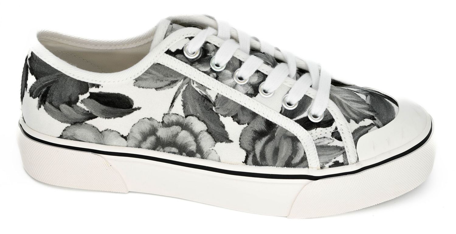Waiting List Black Floral Sneakers