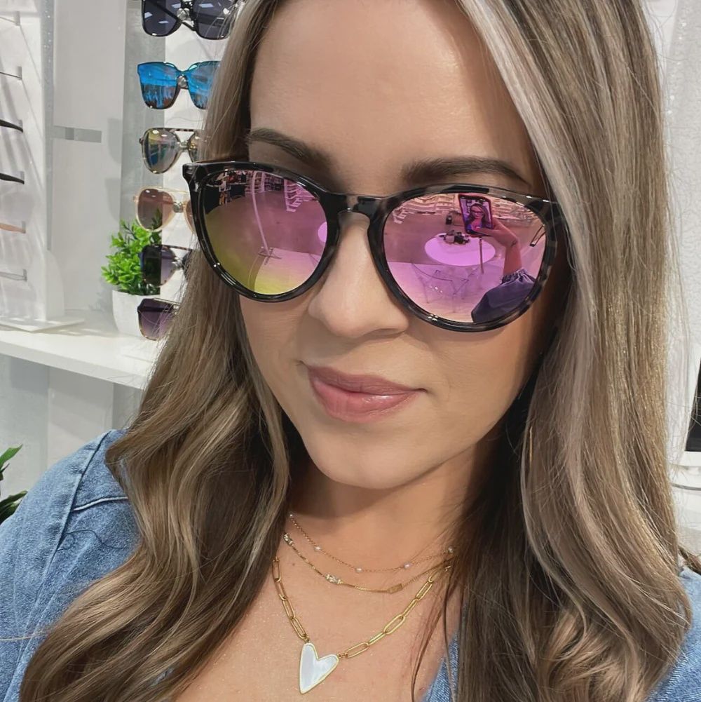 Midnight in Hot Pink Sunglasses