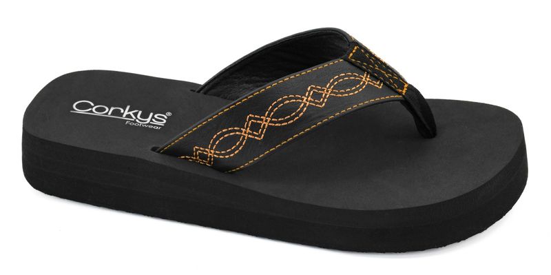 Overboard Flip Flops - Black