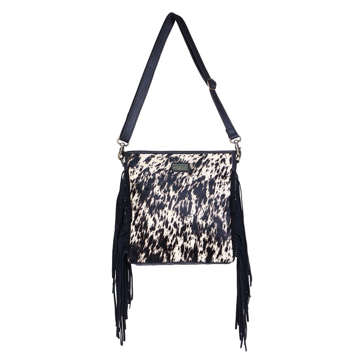 Spotted Splendor Fringe Crossbody