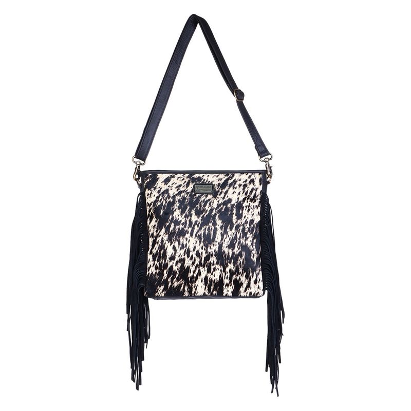 Spotted Splendor Fringe Crossbody