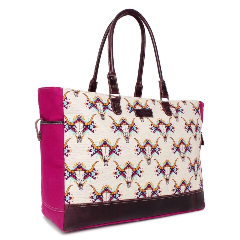 Fancy Cow Skull Weekender