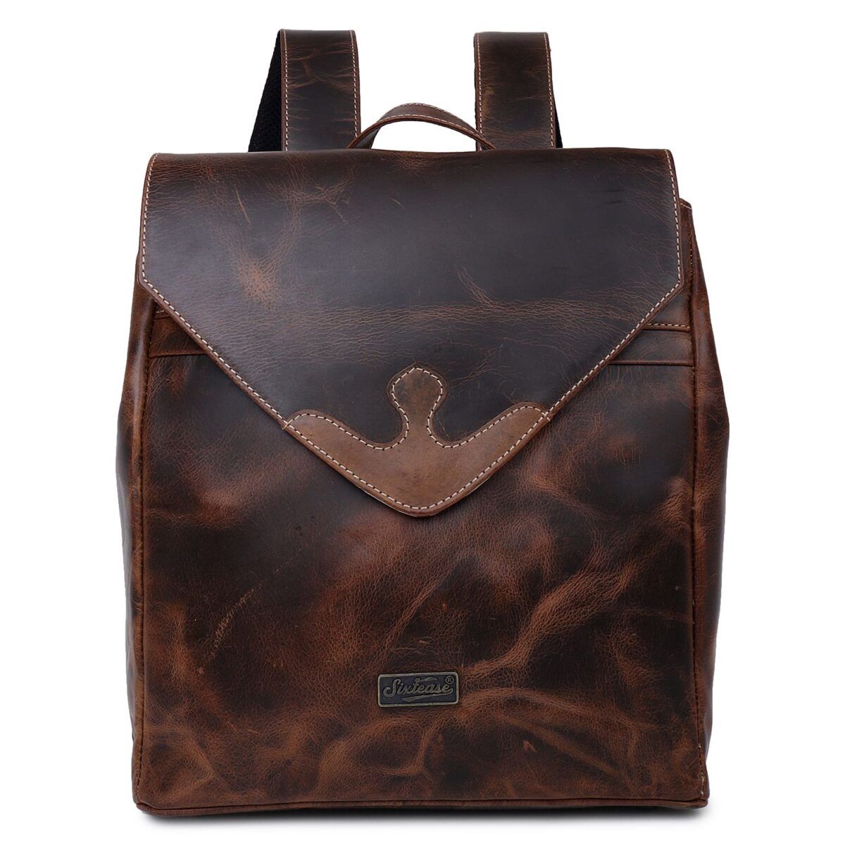 Boot Stitch Vintage Leather Backpack