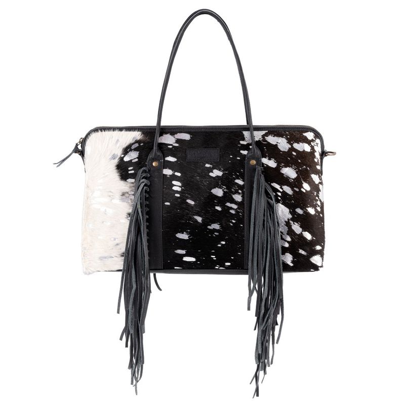 Black Silver Fringe Overnighter
