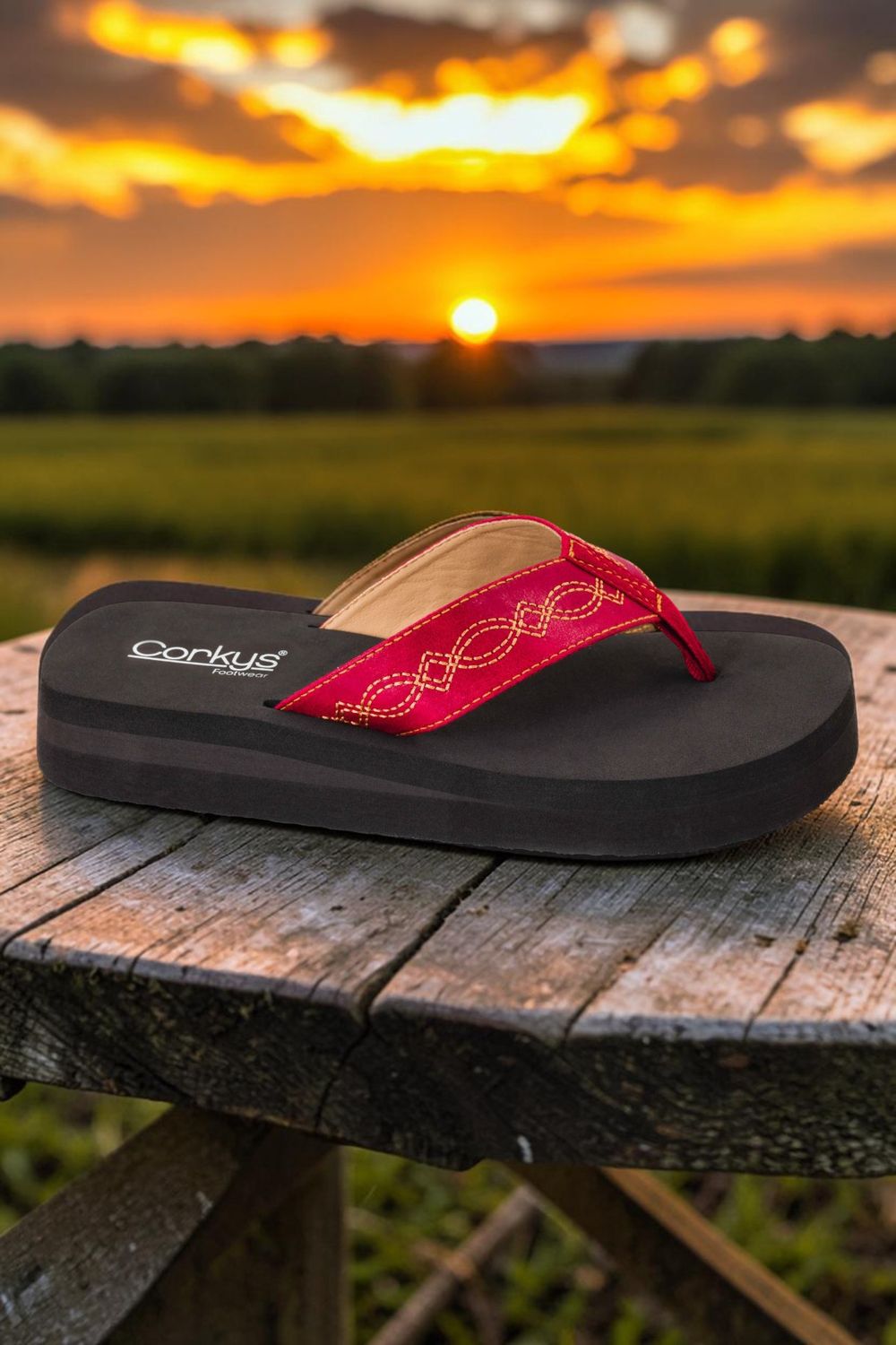 Overboard Flip Flops - Red