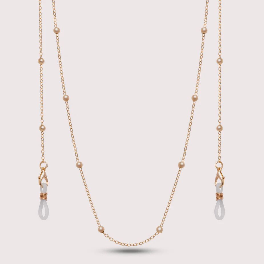 Eyewear Chain, Design: Gold Bead