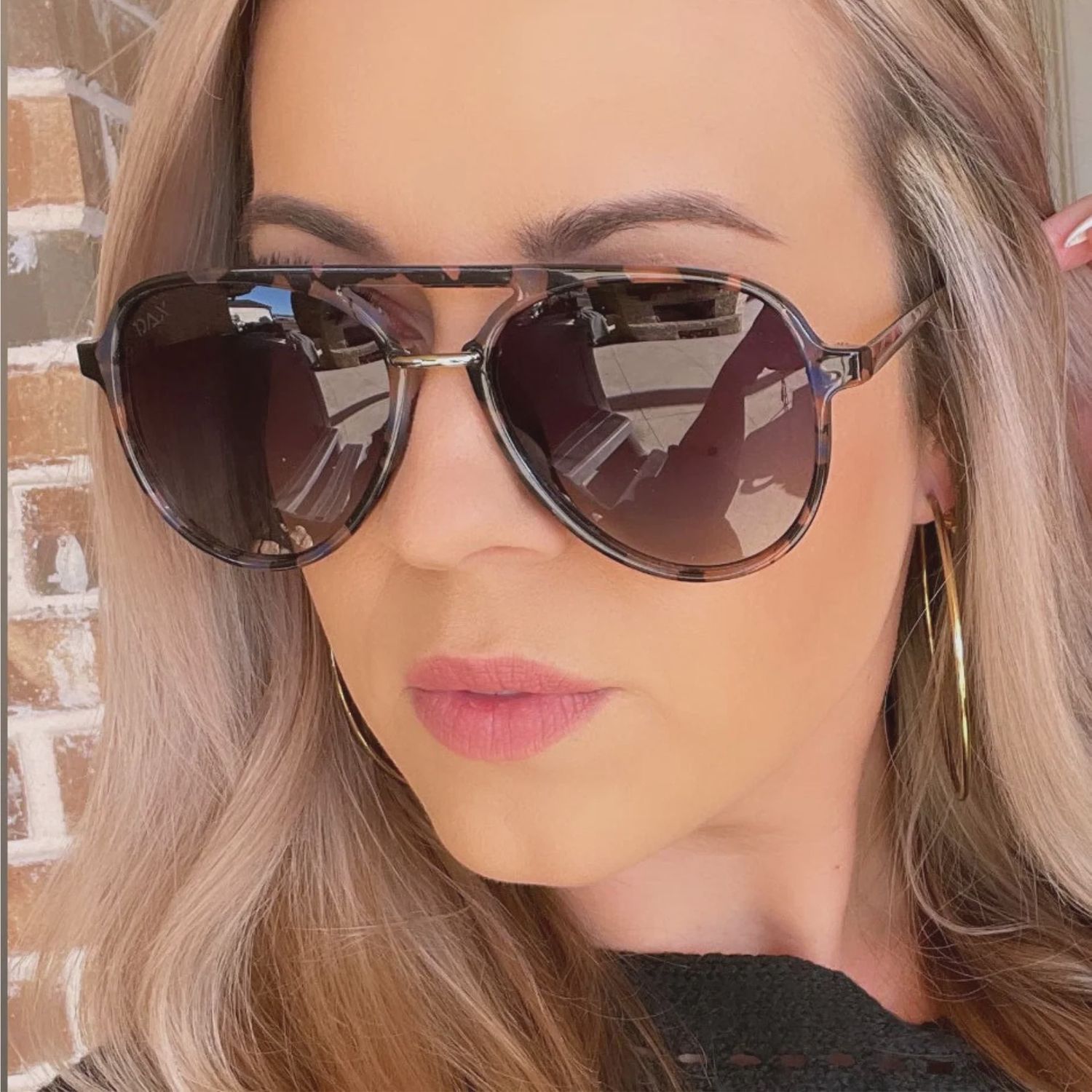 Earhart in Cheetah Sunglasses