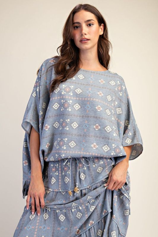 Southwest Skies Boxy Top