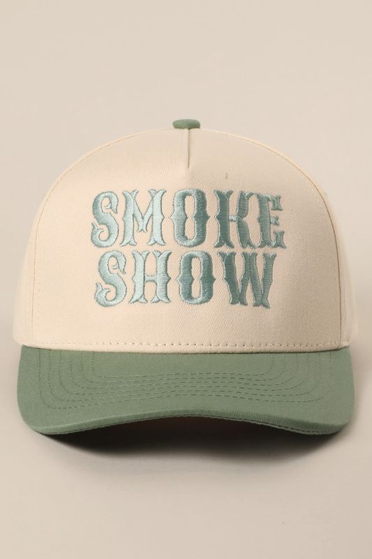 Smoke Show Trucker Hat - Sage