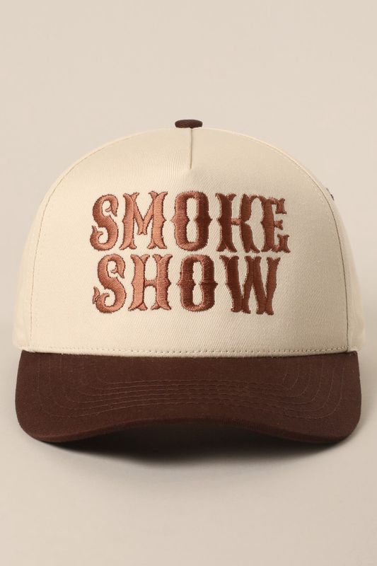 Smoke Show Trucker Hat - Brown