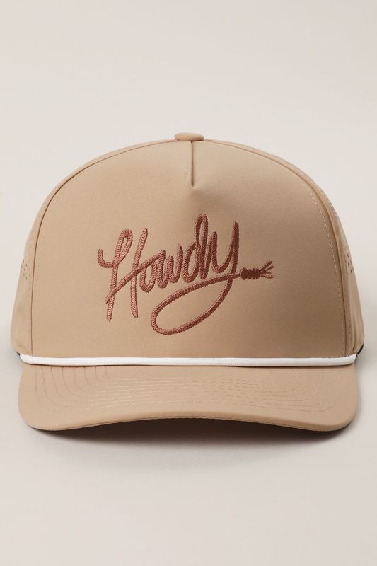 Howdy Embroidered Trucker Hat
