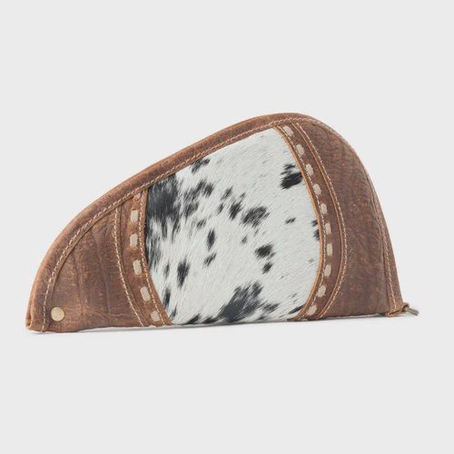 Rustler’s Range Hairon Leather Gun Case in Rustic Tan