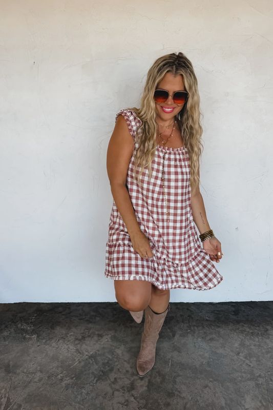 Sunset Tides Babydoll Dress