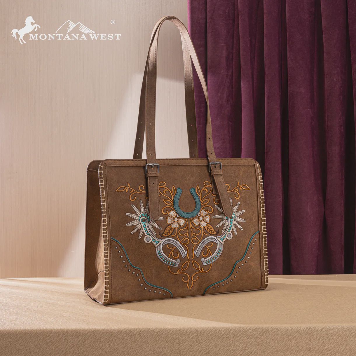Western Embroidered Concealed Carry Tote