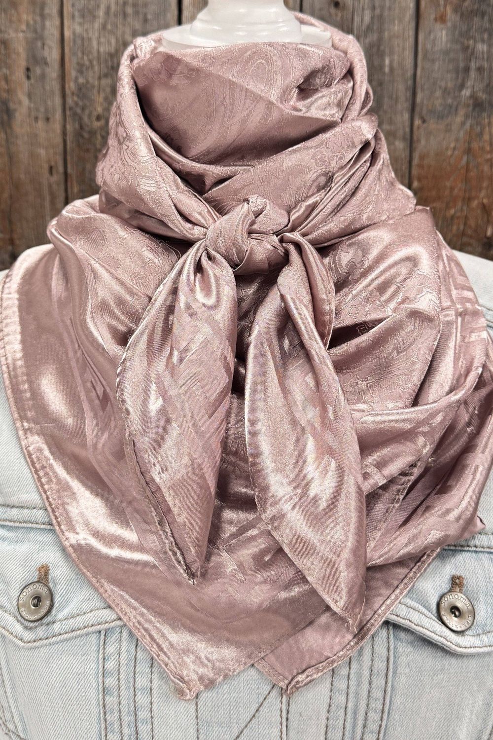 Blush Jacquard Wild Rag / Scarf