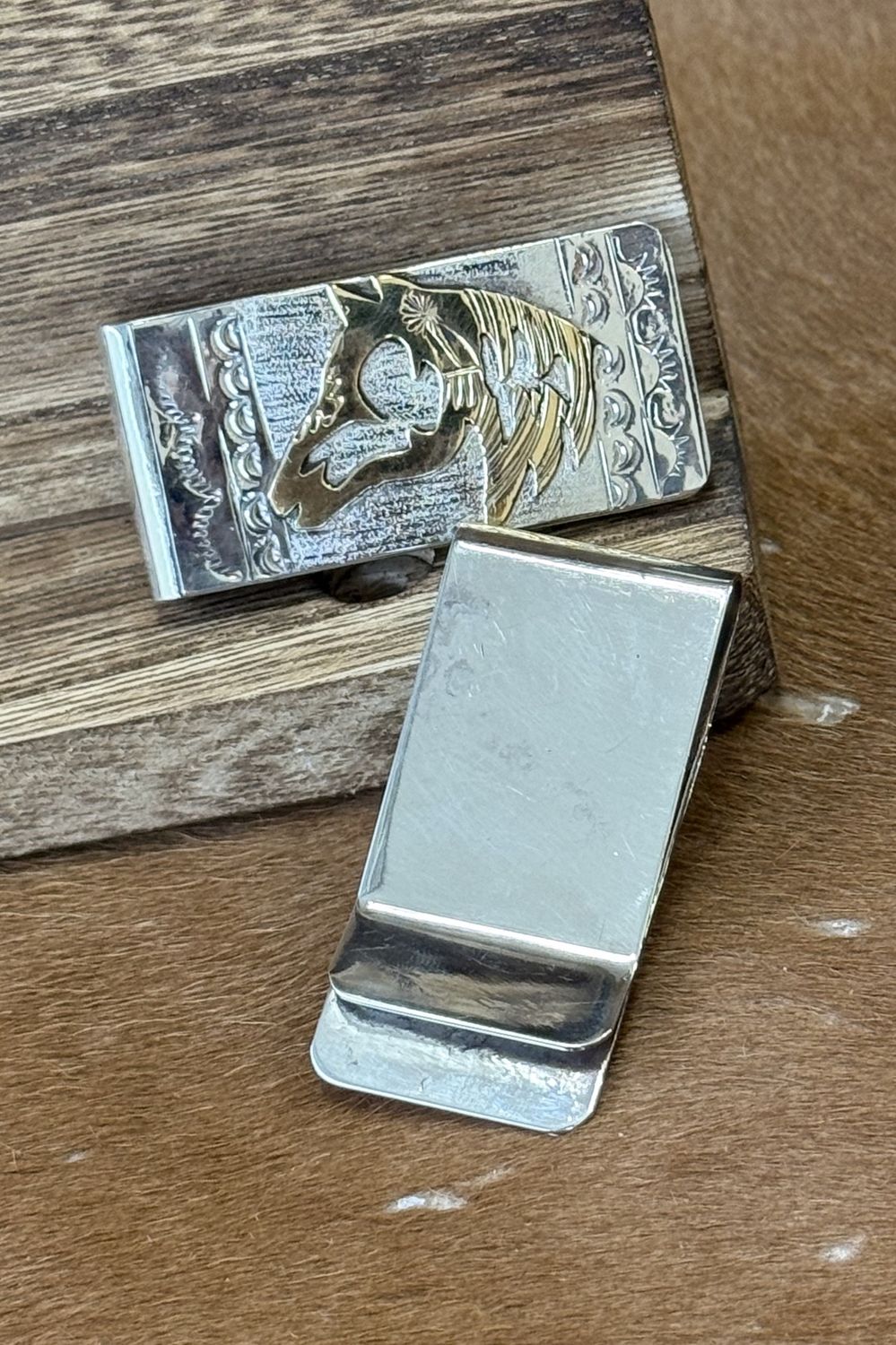 Horse Head Silver Money Clips