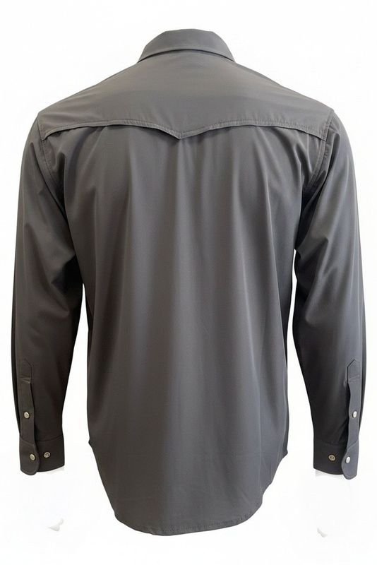 Arrowhead Ranch Performance Pearl Snap - Long Sleeve - Gunmetal