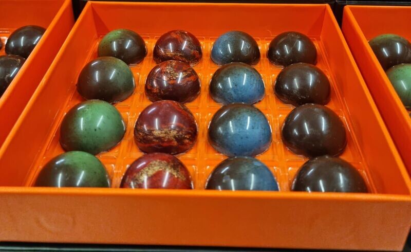 Sphères caramel