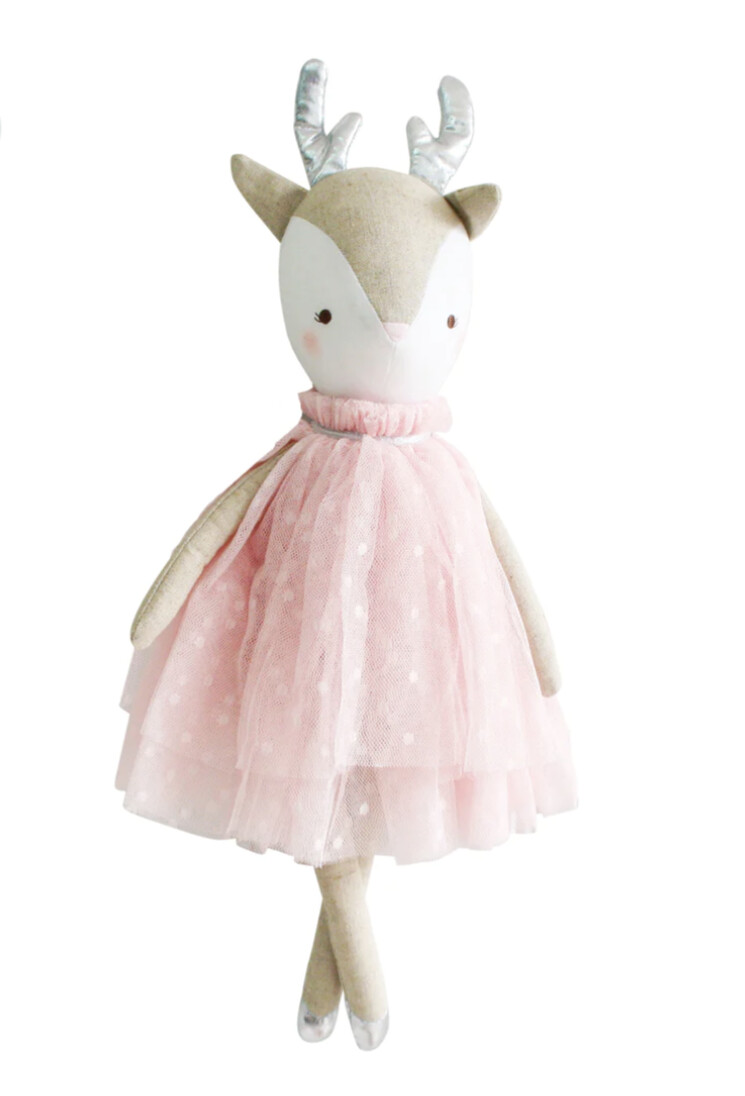 Alimrose Angelica Reindeer 43cm Pale Pink