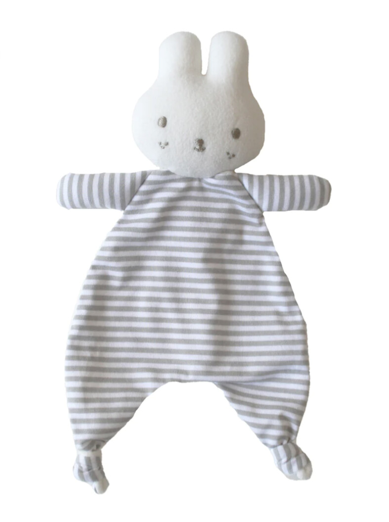 Alimrose Baby Bunny Comforter Grey Stripe
