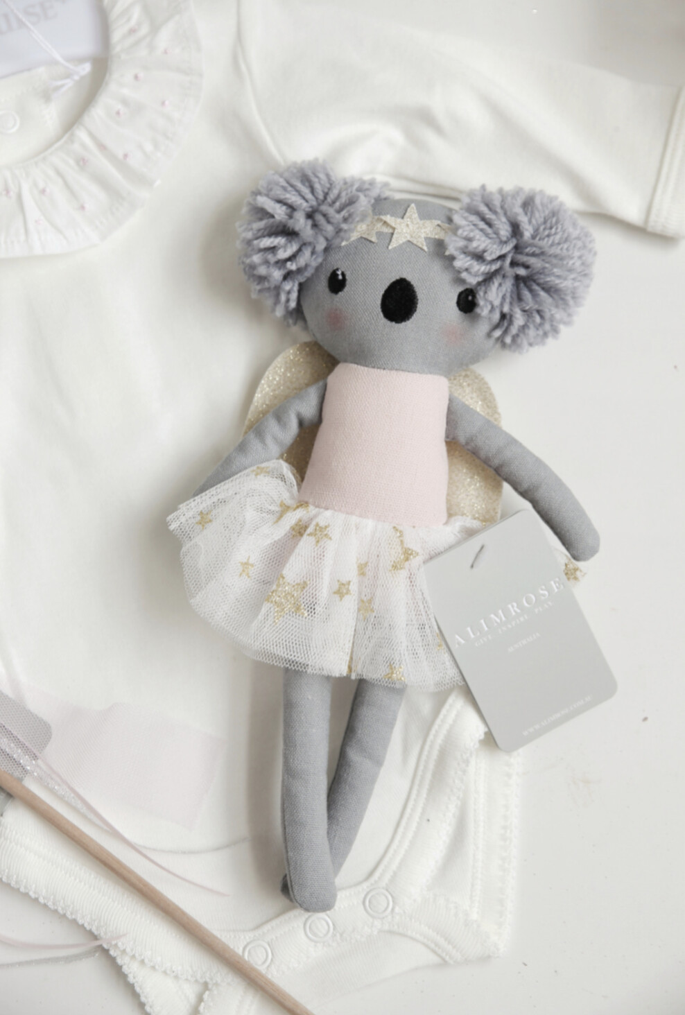 Baby Koala Angel Pink Gold 25cm