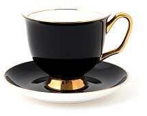 Teacup &amp; Saucer - XL 375ml - Fine China LyndalT