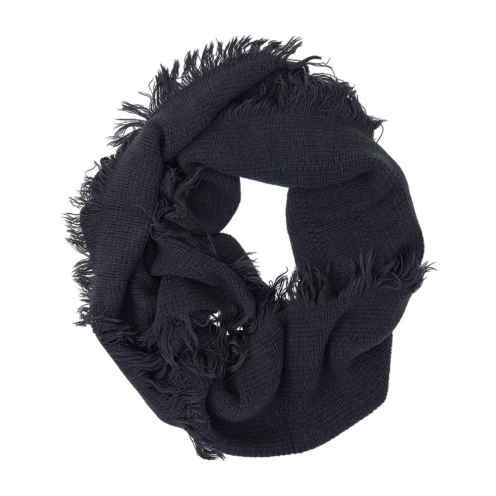 Cosy Fringe Snood, Colour: Black