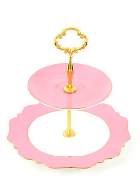 High-Tea Stand - Fine China - LyndalT