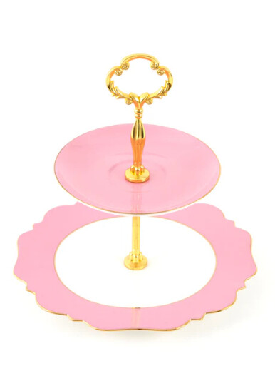High-Tea Stand - Fine China - LyndalT