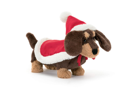 JELLYCAT - Dog Otto Sausage - Christmas (Medium)