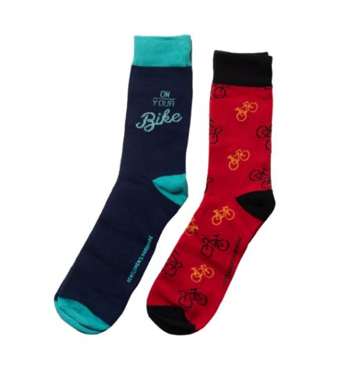 Bicycle Socks - 2 pairs  - Gentlemen&#39;s Hardware - Men&#39;s Gift840214807947