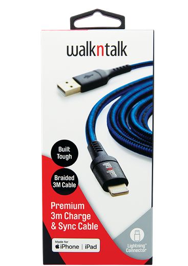 Charging Cable Lightning to USB-A - 3 mtrs