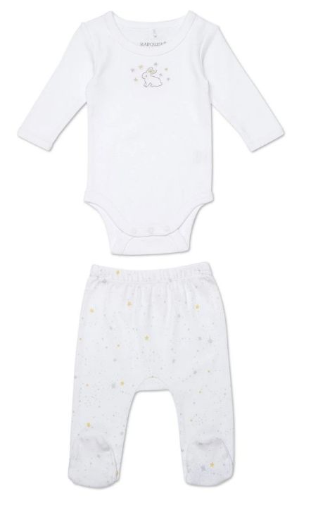 Bodysuit &amp; Leggings - Bunny grey and yellow - Marquise, Size: 00000