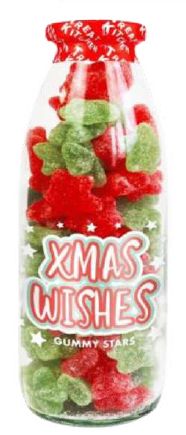 Treat Kitchen Xmas Message Bottle Xmas Wishes - Stars