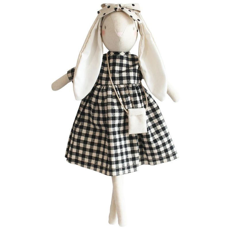 Sofia Bunny Black Check 50cm