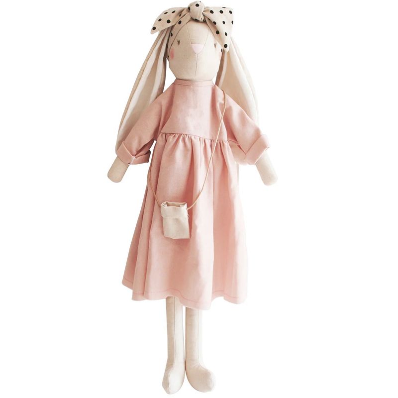 Sofia Bunny 70cm Pink Linen