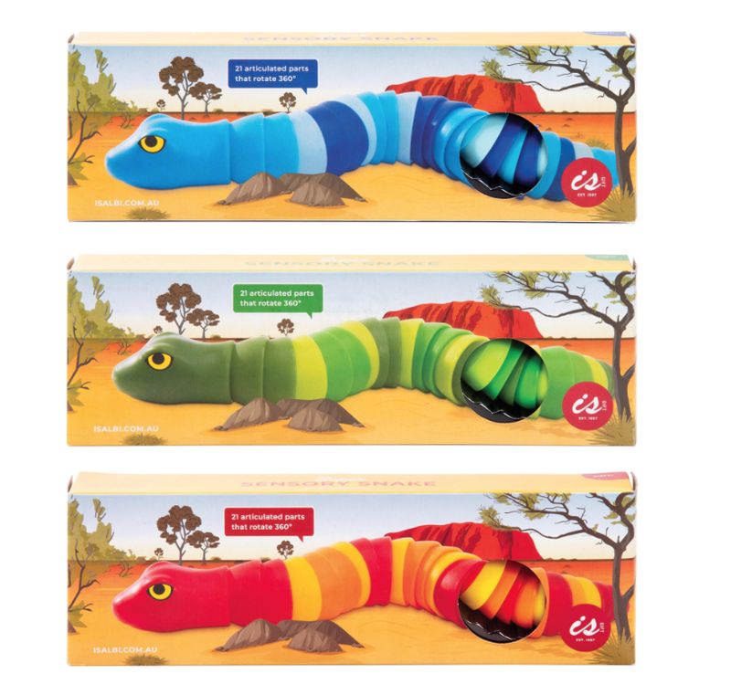 Super Sensory Snake plastic toy