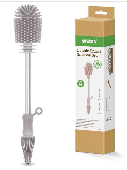 Silicone Double-Ended Bottle Brush  (Haakaa)