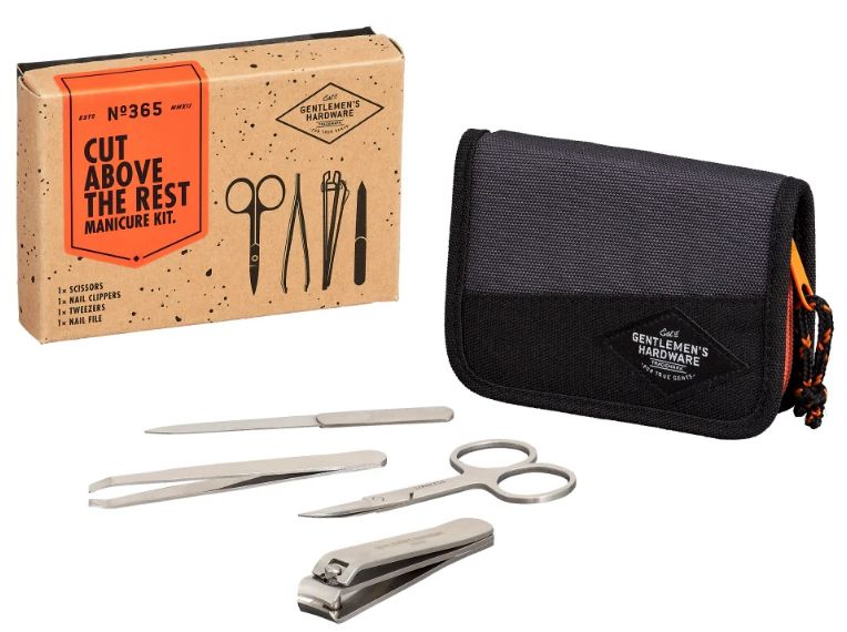 4 Piece Gentlemen&#39;s Hardware Manicure Set