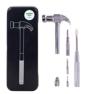 Hammer Tool in a Tin box 6 in 1 - IS - Men's Gift
