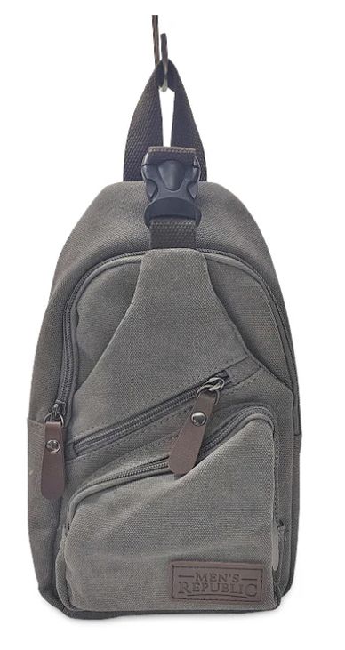 Bag - Backpack Grey Canvas single strap
