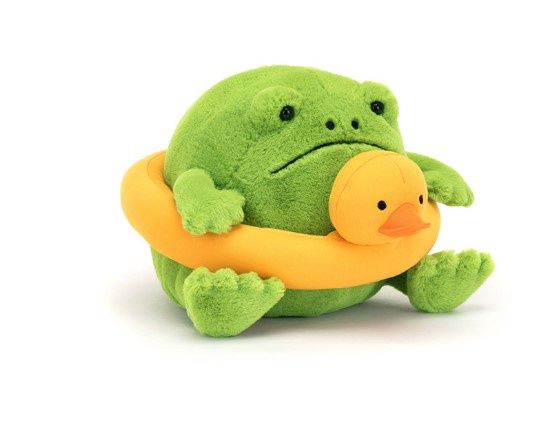 JELLYCAT - Frog Ricky with Rubber Ring