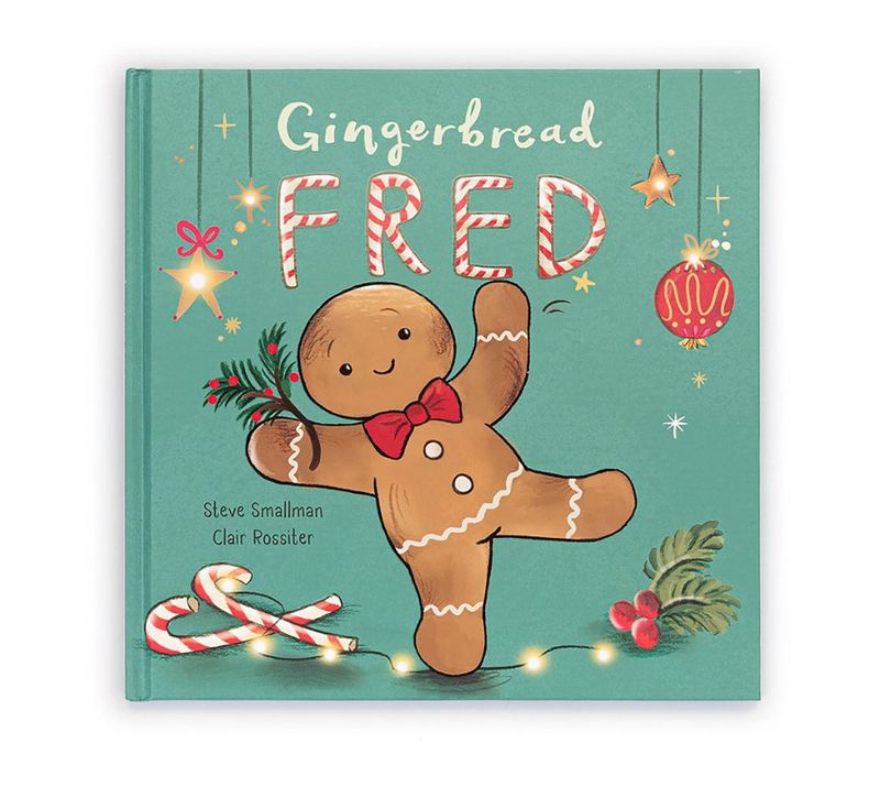 JELLYCAT Book - Christmas - Gingerbread Fred Book