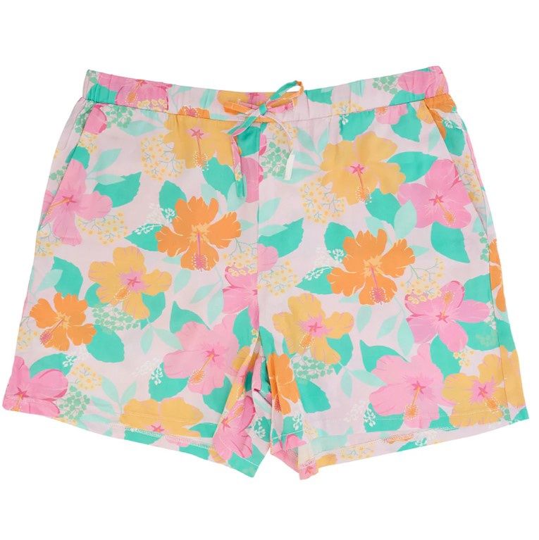 Sleep Shorts - Hibiscus