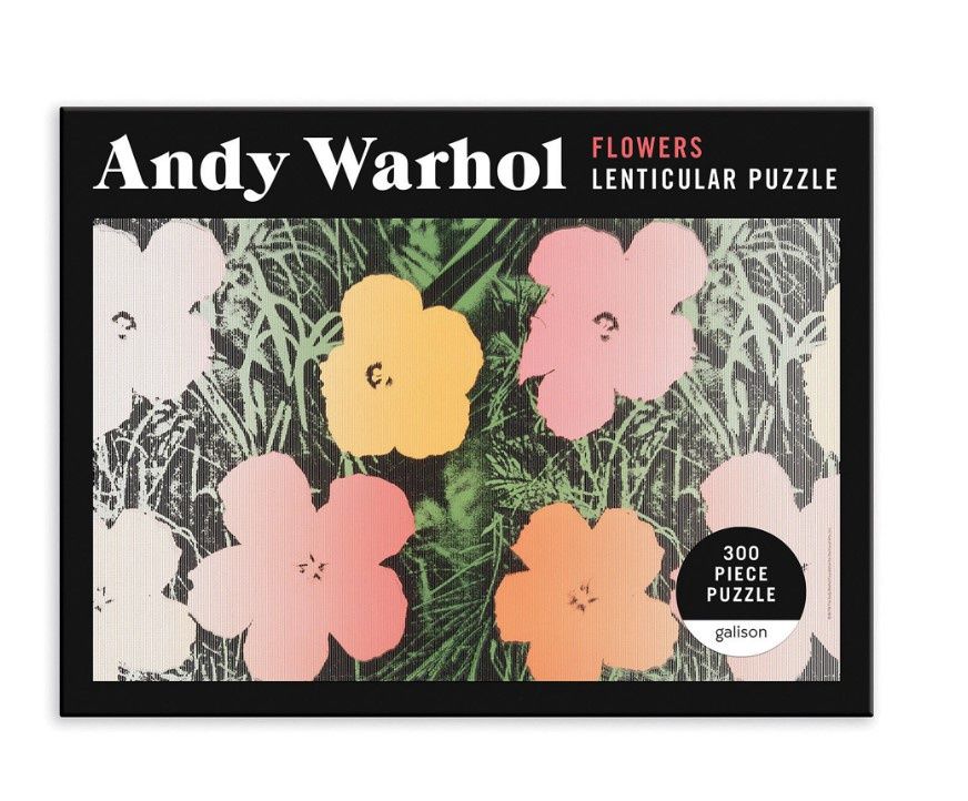 Jigsaw Puzzle Andy Warhol Flowers Lenticular 300pc