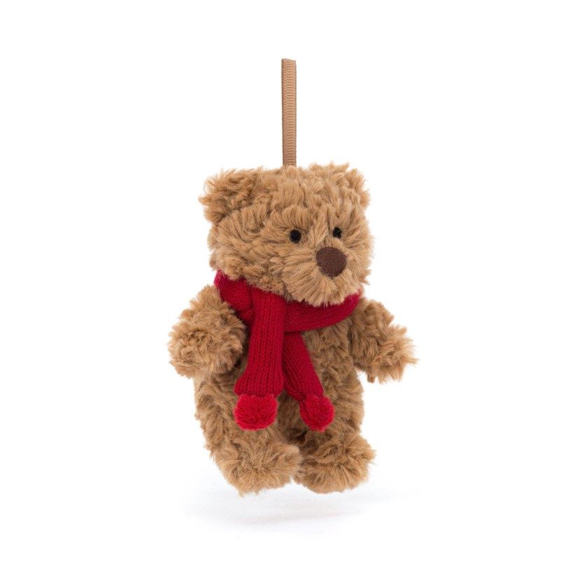 JELLYCAT - Bear Bartholomew Decoration (Christmas)
