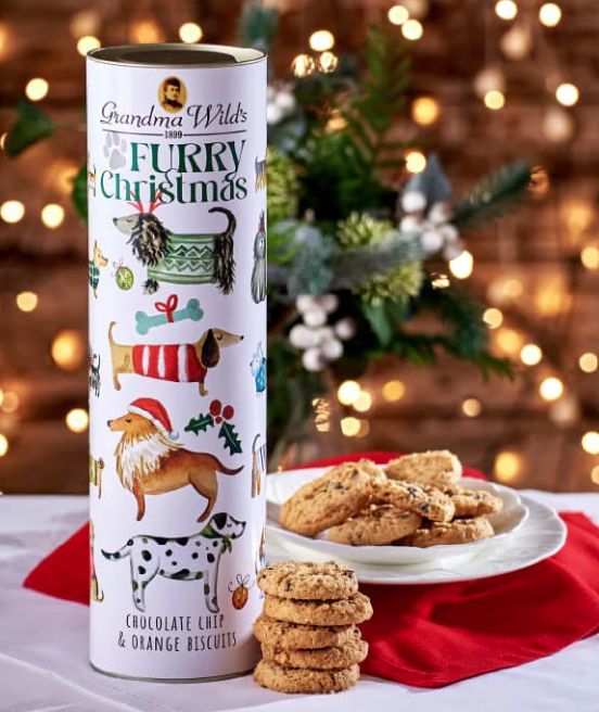 Grandma Wild Furry Xmas Giant Tube - Choc Chip Orange
