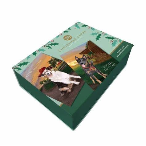 CARD boxed set - Christmas - Diesel &amp; Dutch, Style: Outback Dogs